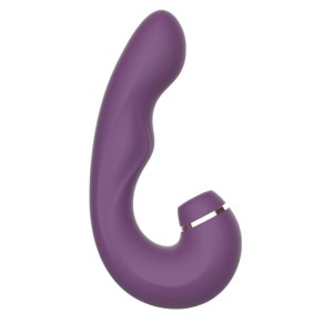 Vibrador com Pulsador e Línguinha para Clitóris