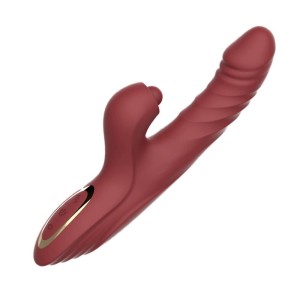 Vibrador Vai e Vem com Pulsador de Clitóris