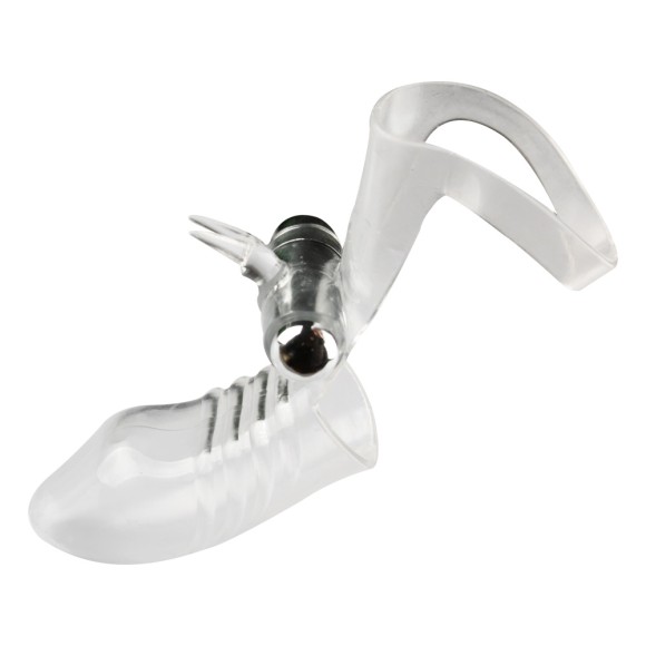 CAPA PARA DOIS DEDOS COM MINI VIBRADOR REMOVÍVEL