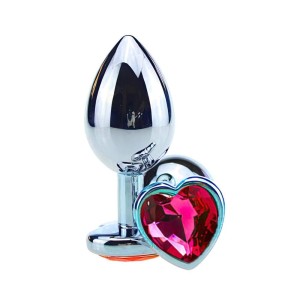 PLUG ANAL DE METAL CORAÇÃO GRANDE