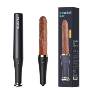 Vibrador Taco de Baseball Vai e Vem com Estimulador de Língua para Clitóris