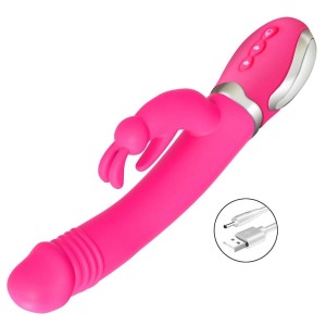 Vibrador Rabbit Ponto G Recarregável com 36 Modos de Vibração e com Aquecimento.