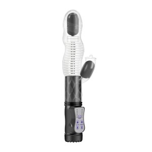 Vibrador com Movimento de Ondulações e com Estimulador Clitoriano à Pilha