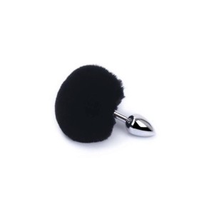Plug Anal em Metal 7cm com Pompom
