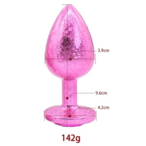 Plug Anal de Luxo G com Pedra Acrílico