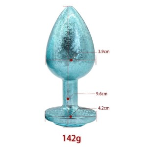 Plug Anal de Luxo G com Pedra Acrílico