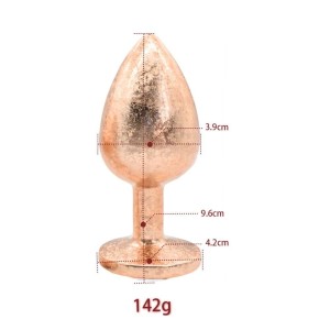 Plug Anal de Luxo G com Pedra Acrílico