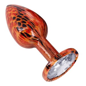 Plug Anal de Luxo com Pedra Acrílico Tamanho P