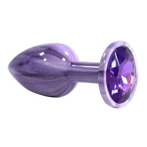 Plug Anal de Luxo com Pedra Acrílico Tamanho P