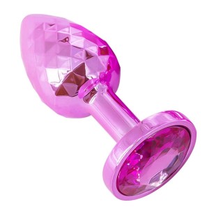Plug Anal de Luxo Diamante com Pedra Acrílico Tamanho P