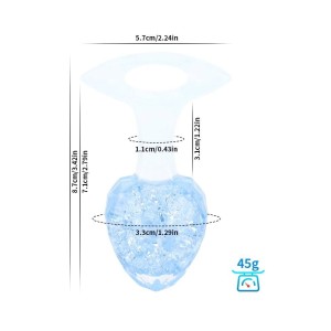 Plug Silicone Platina Diamante com Alça - Tamanho P