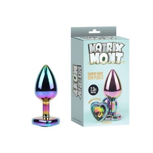 Plug Anal Pequeno em Metal Furta Cor Formato Coração