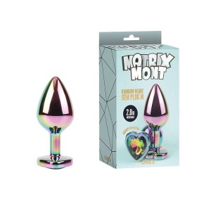 Plug Anal Médio em Metal Furta Cor Formato Coração