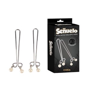 Grampos para Mamilos com Haste Dulpa e Pérolas