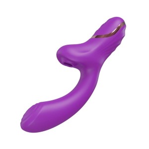 Vibrador Ponto G e Estimulador Clitoriano com  Pulsação