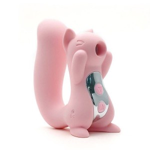 Vibrador em Silicone com Pulsação Formato Esquilo