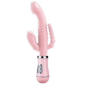 Vibrador de Ponto G e Clitóris à Pilha AA - Jelly - 3 em 1