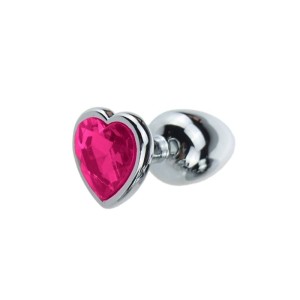 Plug Anal Coração Metal - Grande