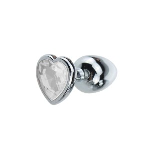 Plug Anal Coração Metal - Grande
