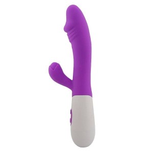 Vibrador com Estimulador de Clitóris à Pilha