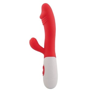 Vibrador com Estimulador de Clitóris à Pilha