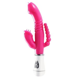 Vibrador de Ponto G e Clitóris à Pilha AA - Jelly - 3 em 1