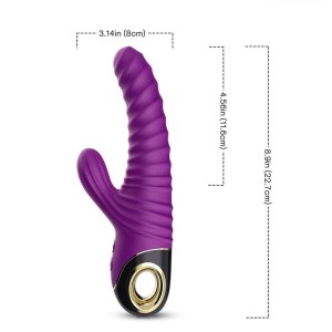 Vibrador Ponto G com Estimulador Clitoriano