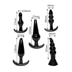 Kit com 5 Plug Anal