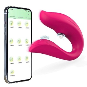 Vibrador de Casal com Pulsação à Longa distância - APP
