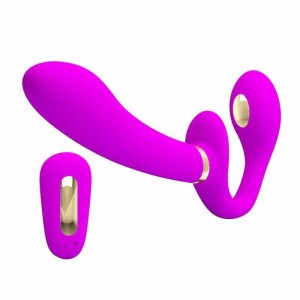 Vibrador Strapless com Choque e Controle Remoto
