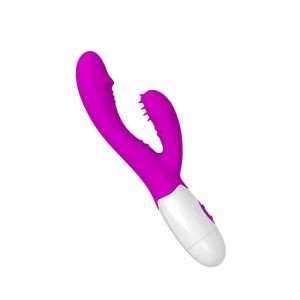 Vibrador com Estimulador Clitoriano com 30 Modos de Vibração à Pilha