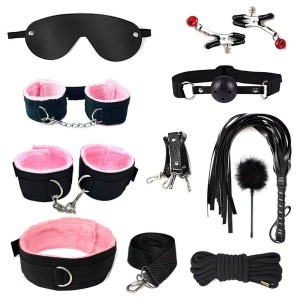 KIT SADO BONDAGE COM 10 PEÇAS