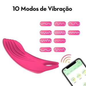 Vibrador de Calcinha Controle via App 