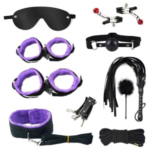 KIT SADO BONDAGE COM 10 PEÇAS