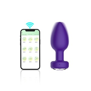 Plug Anal em Silicone com Controle por Aplicativo