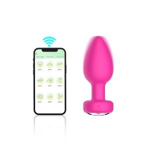 Plug Anal em Silicone com Controle por Aplicativo