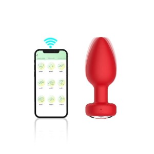 Plug Anal em Silicone com Controle por Aplicativo