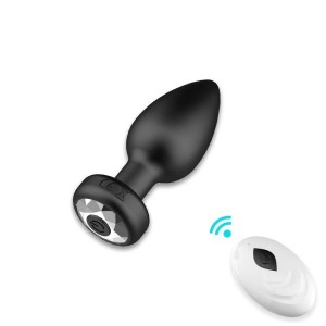 Plug Anal em Silicone com Controle Remoto 
