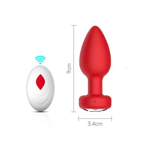 Plug Anal em Silicone com Controle Remoto 