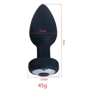 Plug Anal em Silicone com 10 Modos de Vibração e Controle Remoto