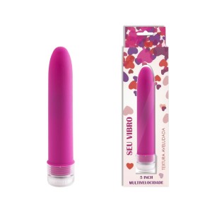 VIBRADOR PERSONAL 13,5 CM MULTIVELOCIDADE TEXTURA AVELUDADA