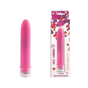 VIBRADOR PERSONAL 13,5 CM MULTIVELOCIDADE TEXTURA AVELUDADA