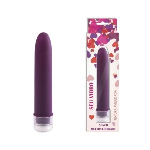  VIBRADOR PERSONAL 13,5 CM MULTIVELOCIDADE TEXTURA AVELUDADA GUANG