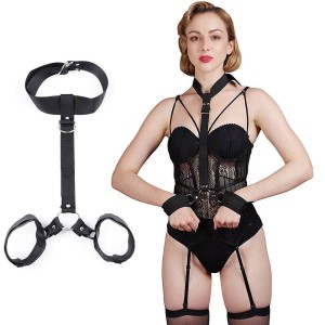 Kit Bondage Algema para Pulso e Pescoço 