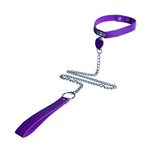 Coleira Íntima com Coração e Corrente Metálica