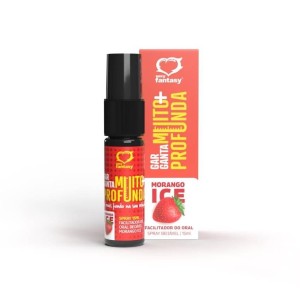Garganta Muito+ Profunda Spray Facilitador do Oral Beijável Morango Ice