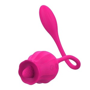Rosa com Língua Estimuladora de Clitóris e Bullet