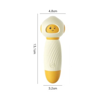 Mini Vibrador Recarregável com 10 Modos de Vibração