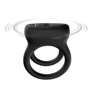 Anel Peniano Duplo Recarregável com 9 Modos de Vibração