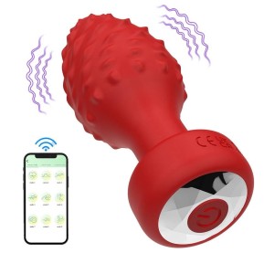 Plug Anal em Silicone com 10 Modos de Vibração e Controle por Aplicativo